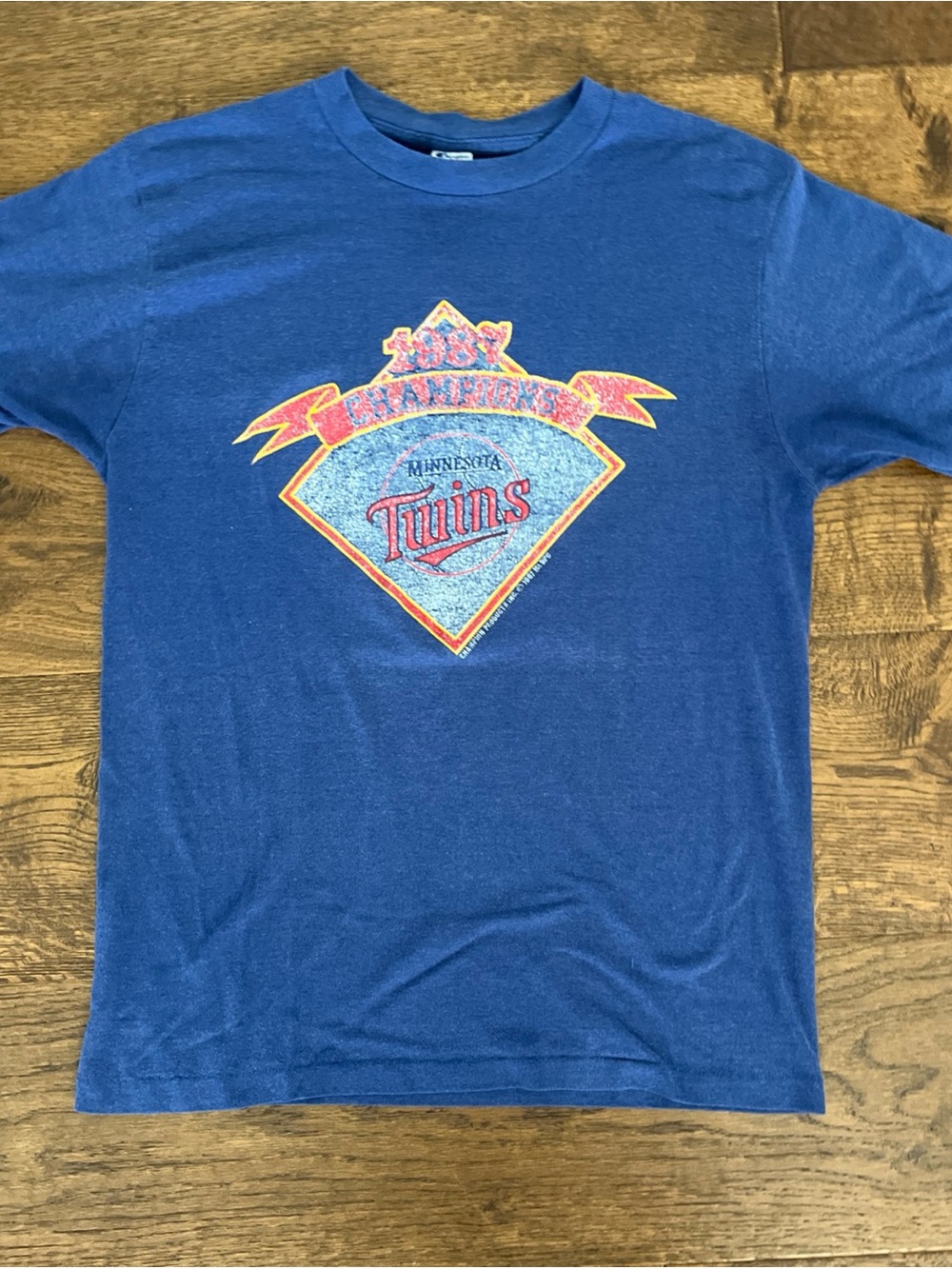 Champion Minnesota Twins Shirt 1987 World Series Single Stitch USA Vintage L